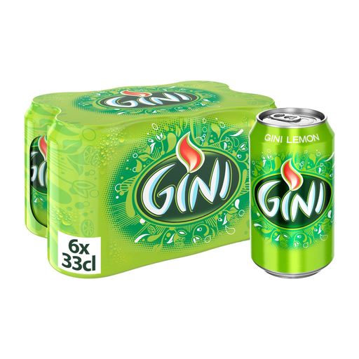 [3124480071217] GINI Soda saveur citron 6 canettes de 33 cl