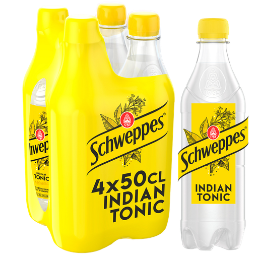 [3124480151490] SCHWEPPES Bebida gaseificada Indian Tonic 4 x 50 cl