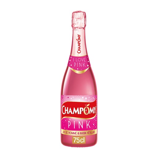 [3124480162649] CHAMPOMY Pink Sumo de maçã e uva com gás 0.75 L