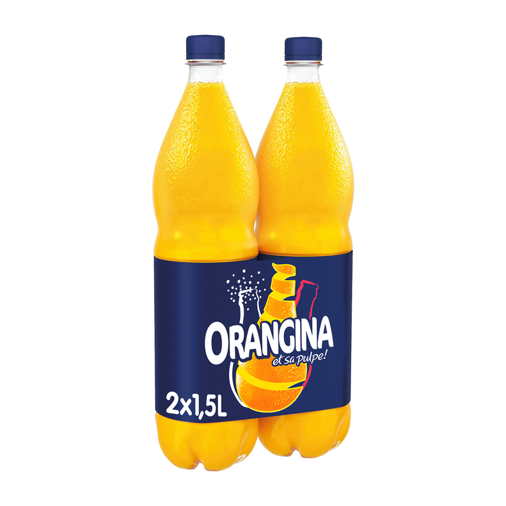 ORANGINA Orange Soda 2x1.5L