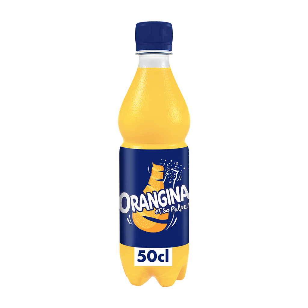 ORANGINA Bebida gaseosa con pulpa de fruta amarilla 0.5 L