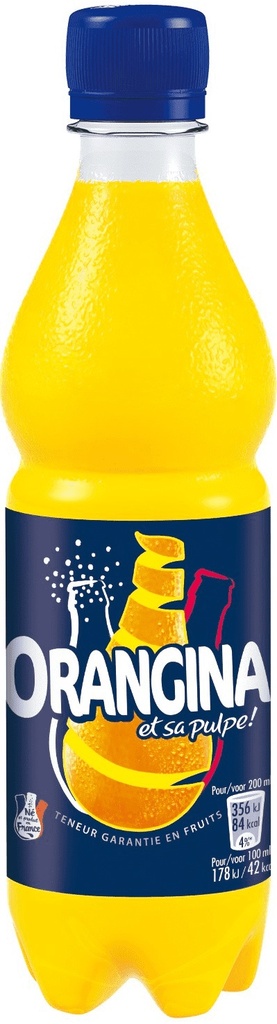 Orangina Jaune Soda À L'Orange Pet : La Bouteille De 50Cl
