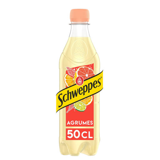 [3124480167064] SCHWEPPES Bebida gaseificada sabor 4 citrinos 0.5 L