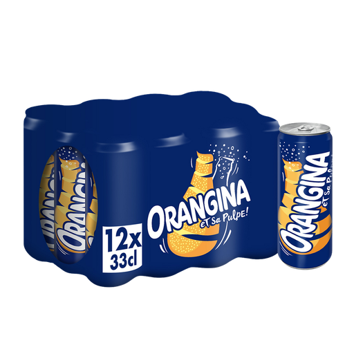 [3124480184399] ORANGINA Soda de laranja 12 x 33 cl