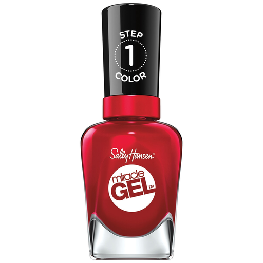 [0074170437072] SALLY HANSEN Esmalte de uñas Miracle Gel tono 680 Rhapsody Red le vernis
