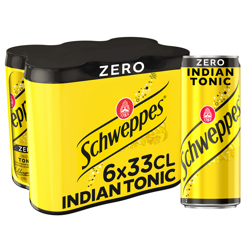 SCHWEPPES Soda Zero Indian Tonic 6 x 33 cl