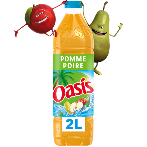 [3124480253545] OASIS Fruit Drink Apple Pear flavor 2 L