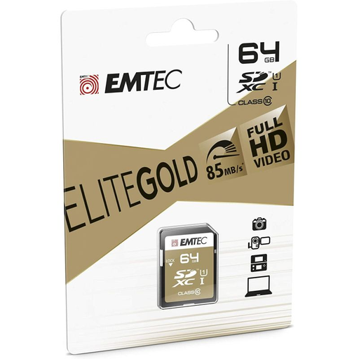 [3126170142092] EMTEC Flash Memory SDXC 64GB Class 10 ECMSD64GXC10GP