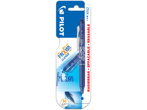 [3131910212140] PILOT Frixion Ball Clicker Erasable Blue Ink Rollerball Pen Medium Point