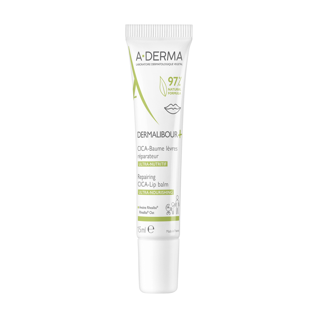 A-DERMA CICA-Baume Repairing Lip Balm Dermalibour+ 15 ml