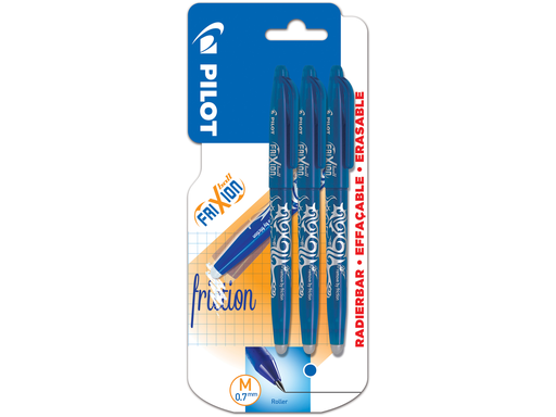 [3131910217800] PILOT Stylos roller Fri Xion Ball encre bleue effaçable pointe moyenne les 3 frixion ball
