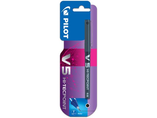 [3131917215106] PILOT Rollerball pen fine tip liquid ink black V5 HI-TECPOINT 1 unit