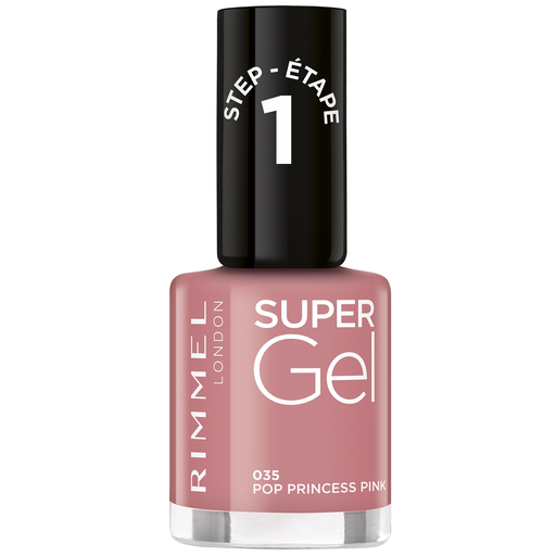 [3616301245773] RIMMEL Esmalte de uñas Super Gel Tono Pop Princess Pink (035) esmalte de uñas