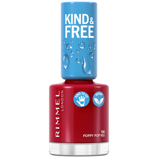 [3616302990603] RIMMEL Vernis à Ongles Ultra Brillant Teinte Poppy Pop Red (156) Kind & Free