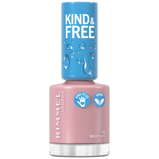 [3616302990641] RIMMEL Vernis À Ongles Kind & Free Teinte Milky Bare (N°154) 10 ml