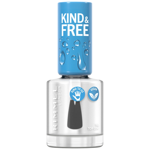 [3616302990696] RIMMEL Vernis Top Coat Teinte Oxygen Wave (N°150) Kind & Free