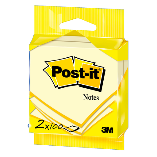 [3134375234580] 3M Post-it Notas adhesivas reposicionables el lote de 2 bloques