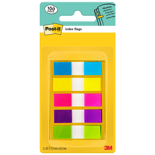[3134375317085] 3M Post-it Mini marcapáginas 5 colores pack de 100