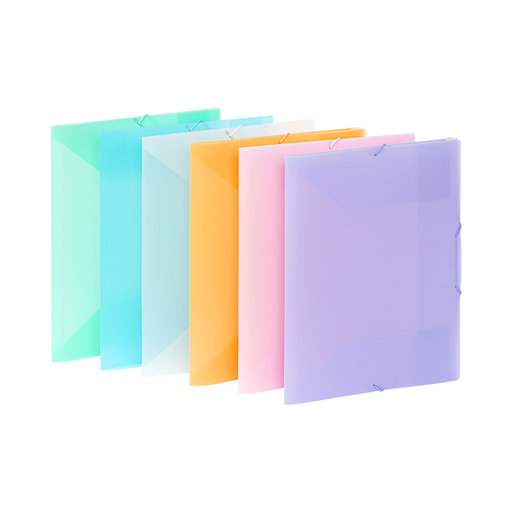 [3135251331355] VIQUEL Pasta de 3 abas com elásticos 21x29,7cm - a pasta em cor aleatória