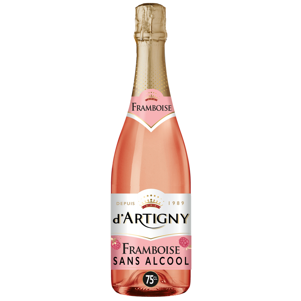 D'ARTIGNY Bebida Espumante Sem Álcool Sabor Framboesa 0.75 L