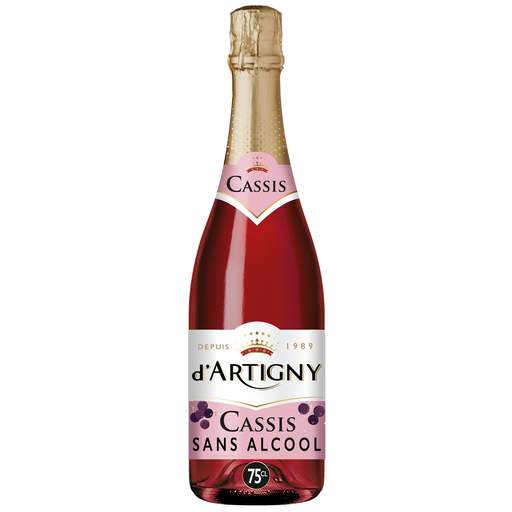 [3138670640046] D'ARTIGNY Non-Alcoholic Sparkling Drink Blackcurrant Flavor 0.75 L