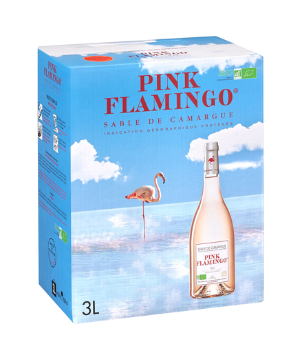 [3142703410902] PINK FLAMINGO Sable de Camargue IGP Rosé Bag in Box 3 L