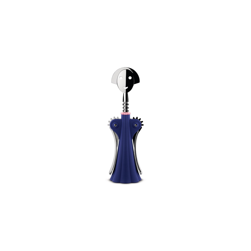 ALESSI Tire-bouchon Anna G. Bleu, Acier Inox