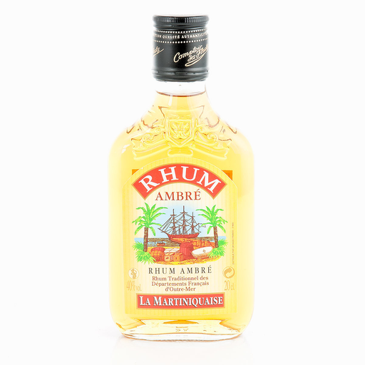 [3147690070108] LA MARTINIQUAISE Amber Rum Flask 20 cl