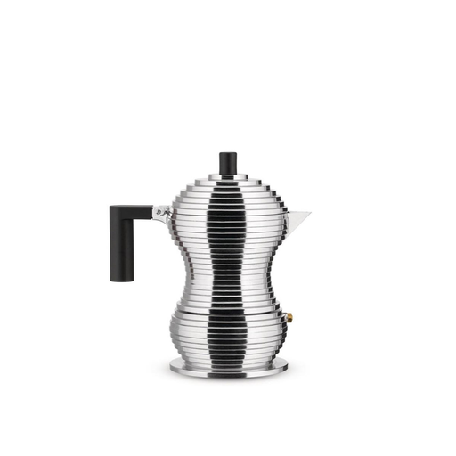 [8003299489862] ALESSI Cafetera espresso moka Pulcina MDL02/3BFM inducción 3 tazas negro