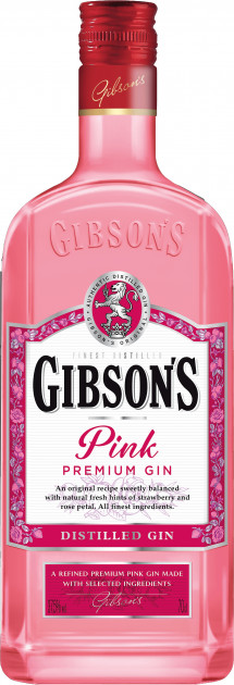 Gibson'S Gin London Dry Pink Rosé 37,5% : La Bouteille De 70 Cl