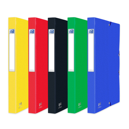 [3148244500003] OXFORD Eurofolio+ Standard Capacity Box 24x32cm 25mm Spine with Elastic