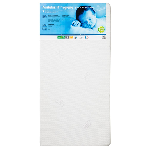 [3148801017913] BABYCALIN Removable Hygiene Baby Mattress 60 x 120 cm