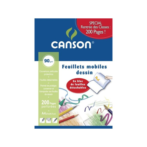 [3148950019431] CANSON Drawing Pad 200P A4