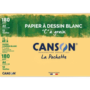 Canson Pochette Papier À Dessin Blanc À Grain 12 Feuilles 21X29,7 Cm 180G