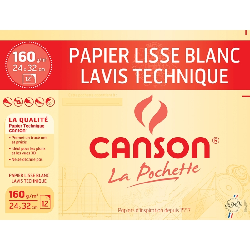 Canson 12F Des Tech 24X32 160