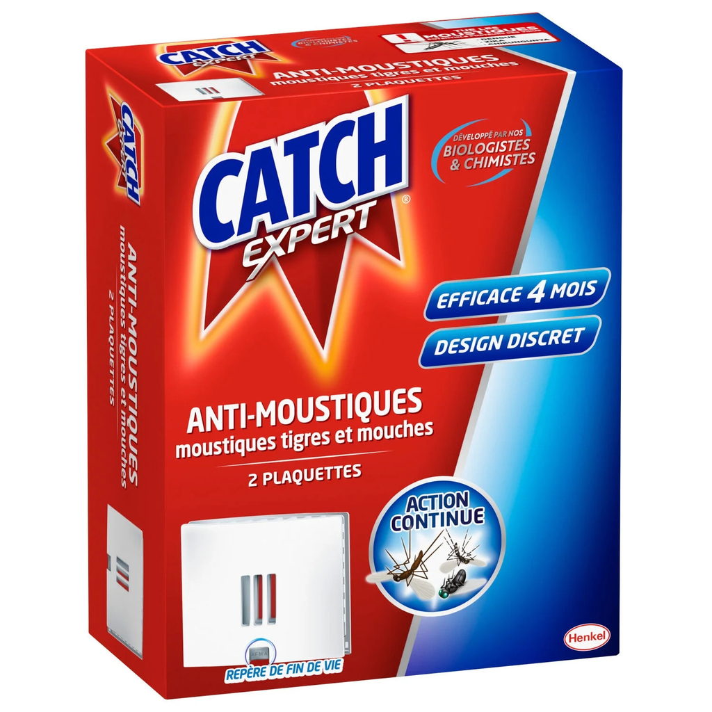 CATCH Pastilhas antimosquitos, mosquitos tigre e moscas, caixa de 2 pastilhas