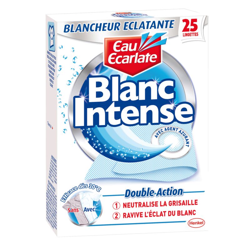 Eau Ecarlate Lingettes Blanc Intense X25