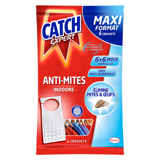 [3152210227825] CATCH Odorless Anti-Moth Hooks 6 hooks