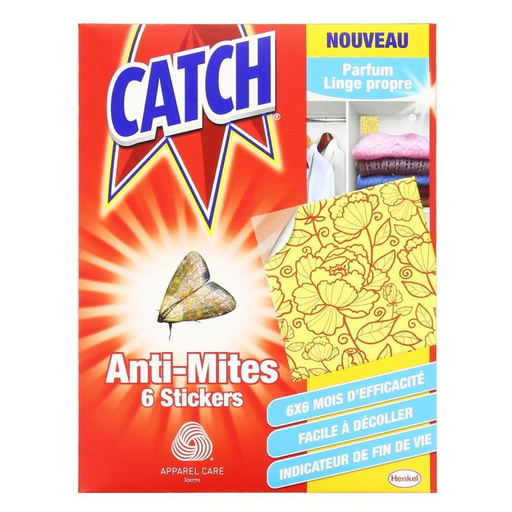 [3152210229058] CATCH Anti-Moth Stickers X6