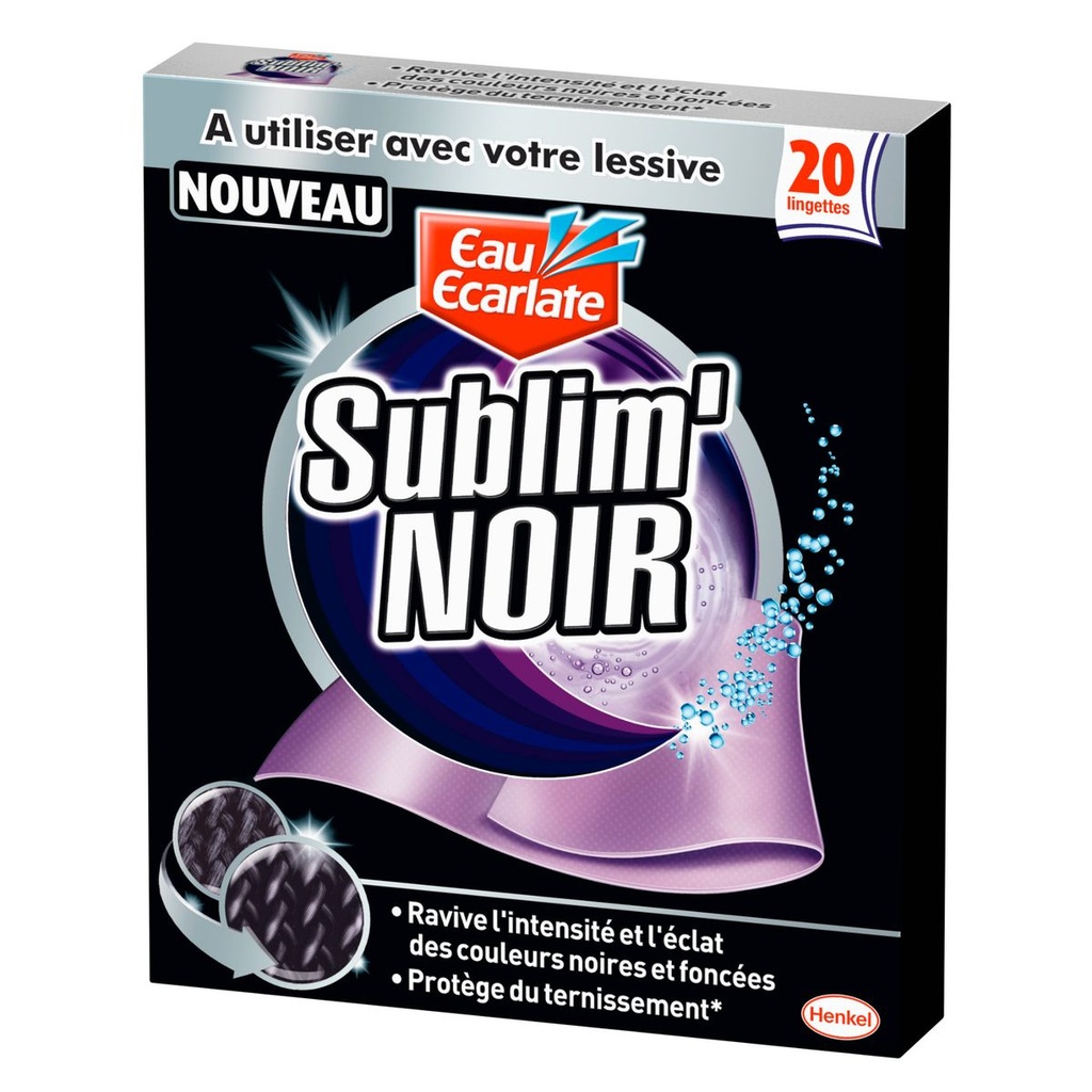 Eecarlate X20 Lingettes Sublim Noir E.E.