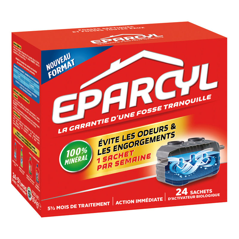 Eparcyl Entretien Fosse Septique Odeurs & Engorgement : La Boite De 24 - 864 G