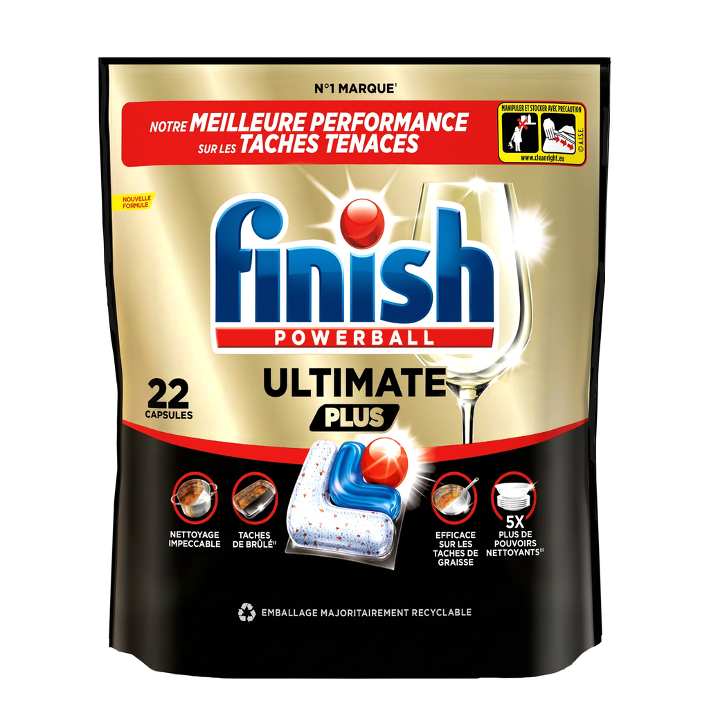FINISH Cápsulas máquina de lavar loiça ultimate plus tudo em 1 22 lavagens 268 g