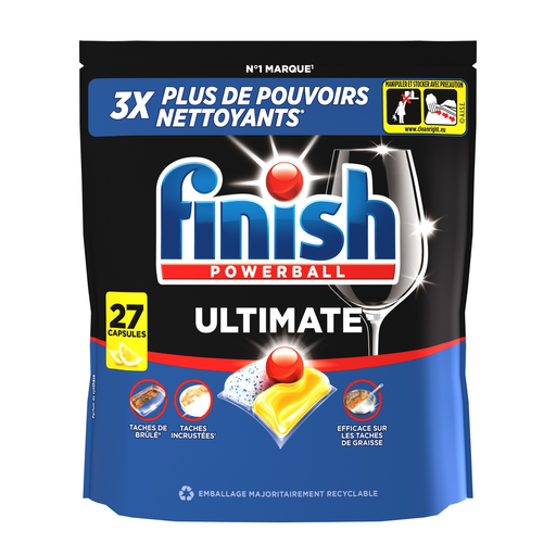 [3665468403656] FINISH Lemon Dishwasher Capsules 27 washes 380 g