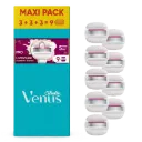 Gillette Lames De Rasoir Pour Femme Comfortglide Sugarberry Venus Lot De 9 Recharges