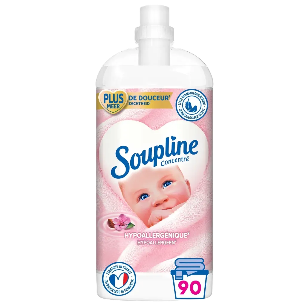 Soupline Adoucissant Concentré Hypoallergénique Bidon De 1.9L - 90 Lavages