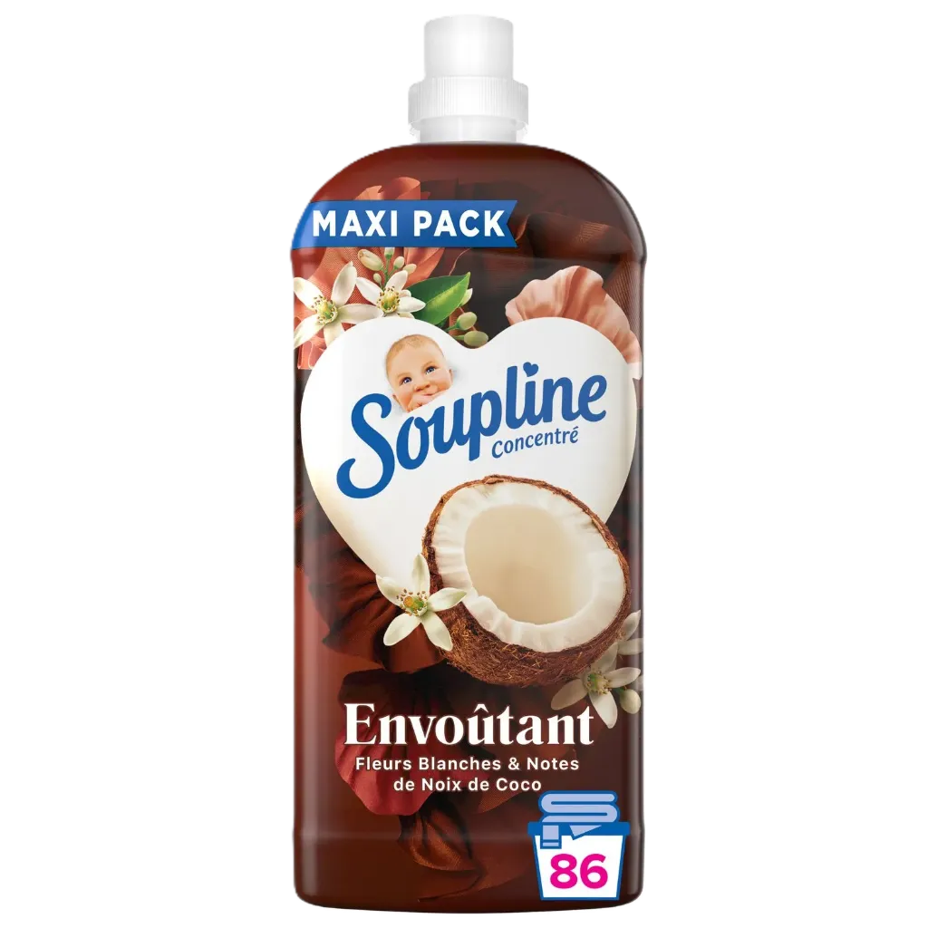 Soupline Assouplissant Concentré Ultra Emotion Coco Flacon De 1800Ml