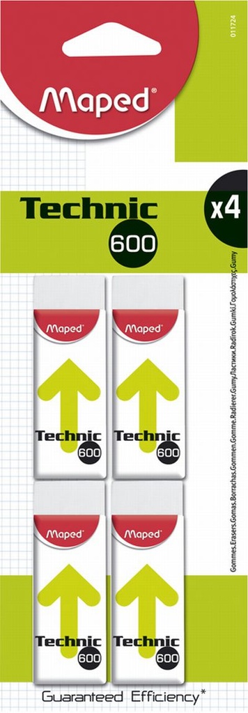 Maped 4 Gommes Technic 600