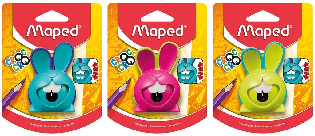 Maped Taille-Crayon Croc Lapin 1 Trou Sous Blister