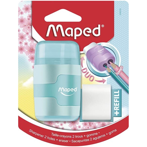 [3154140492304] MAPED 2-Hole Pencil Sharpener with Eraser and Refill Unit