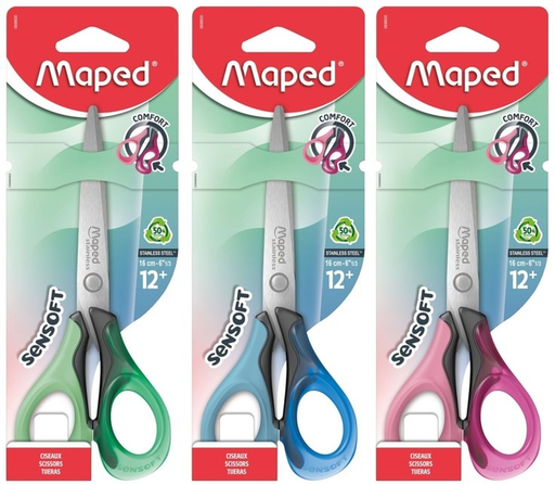 [3154140696009] MAPED Sensoft 3D Scissors 16cm per pair